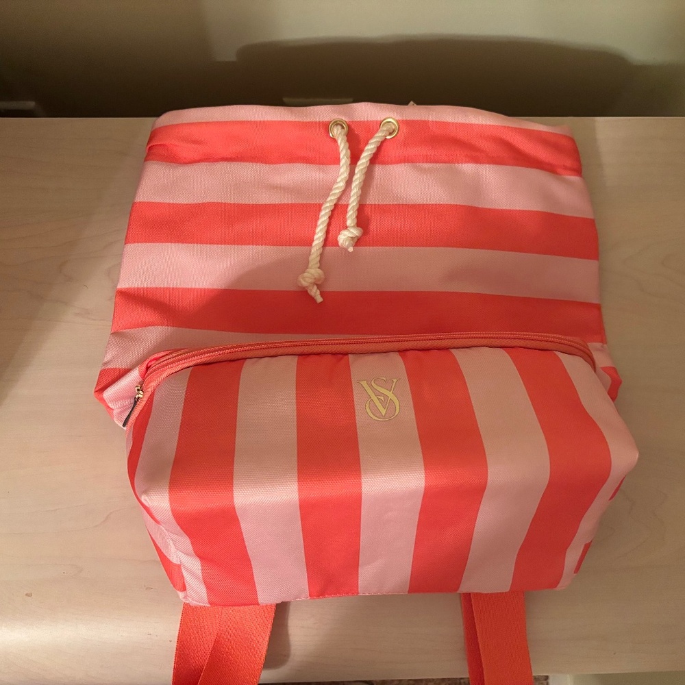 Sale! New Victoria’s Secret Striped Cooler Backpack